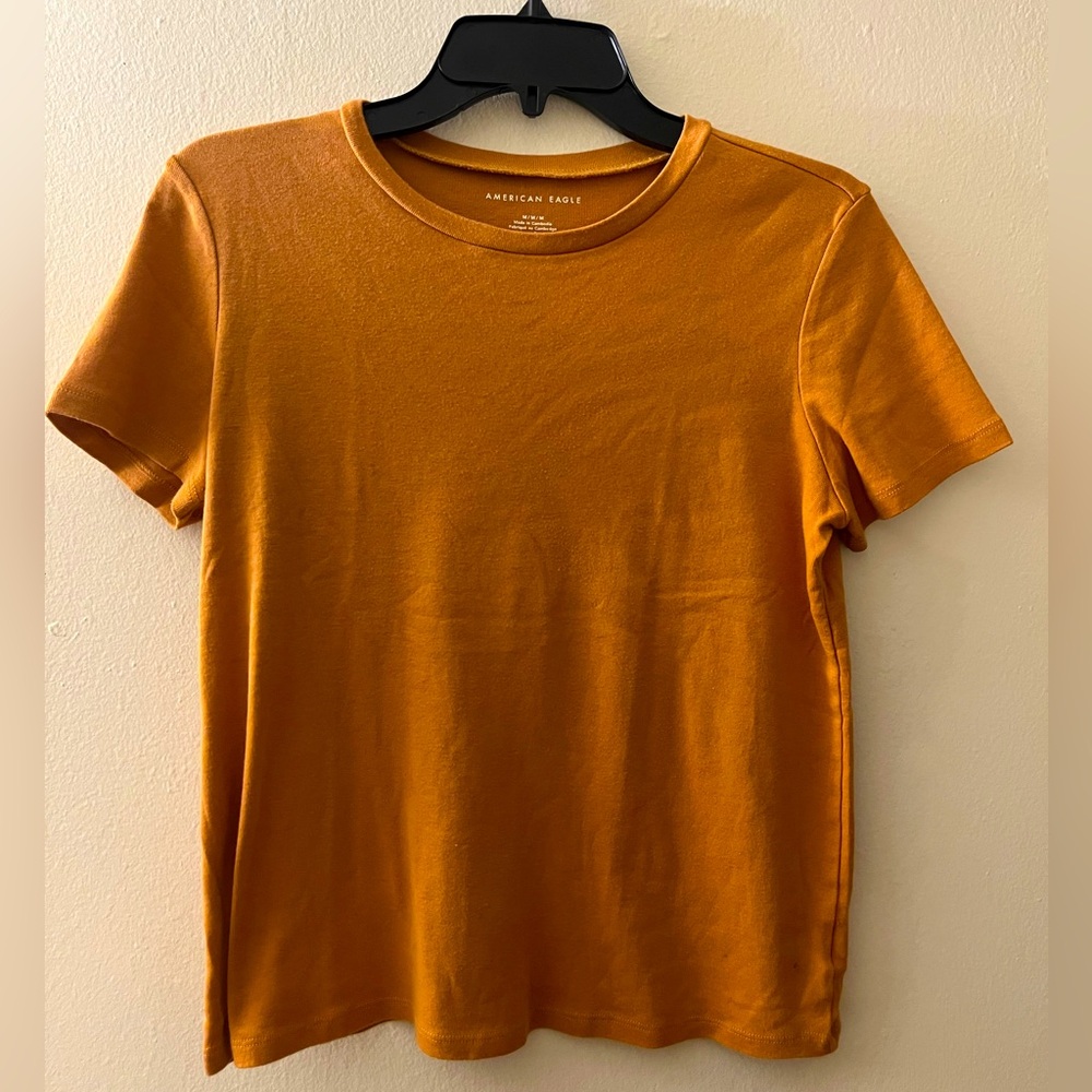 Bundle of Brown Plaid Jumper Dress and Mustard Tee - Picture 11 of 11